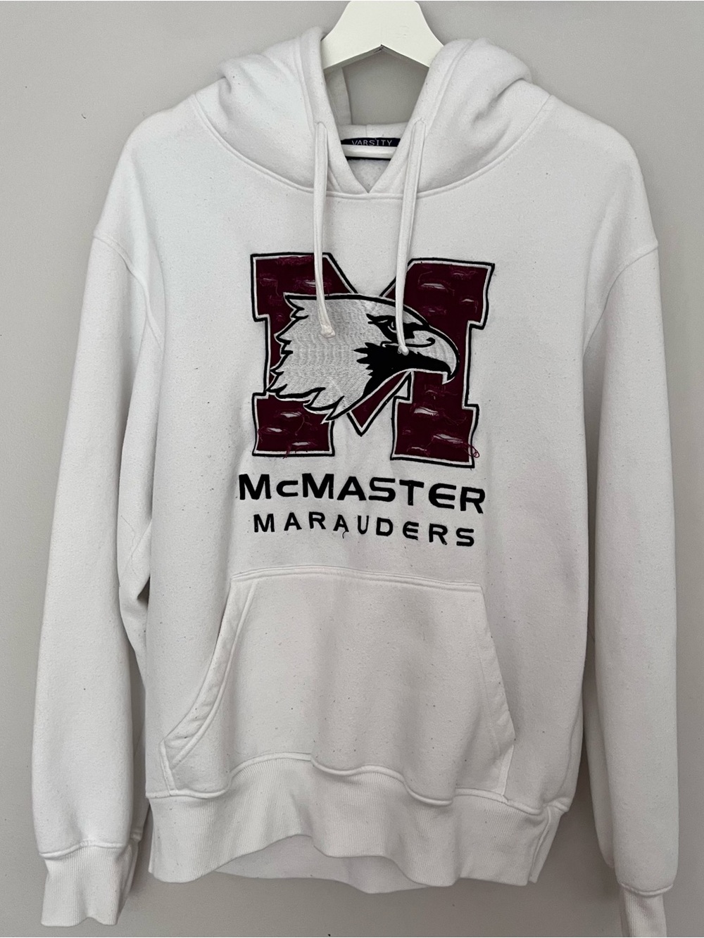McMaster Marauders White Graphic Hoodie Sweatshirt